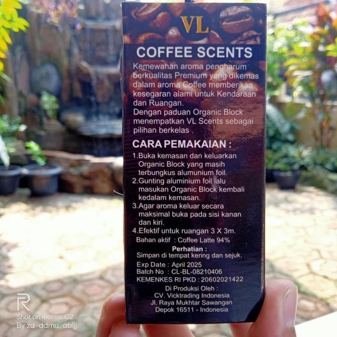 VL SCENTS CAR FRESHNER PARFUM MOBIL AROMA KOPI