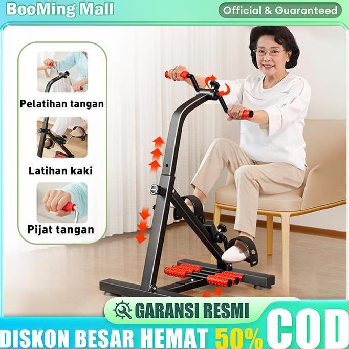 BooMingSepeda Statis-Olahraga Gym Fitness / Terapi Kaki dan Tangan Penderita Stroke Peralatan olah r