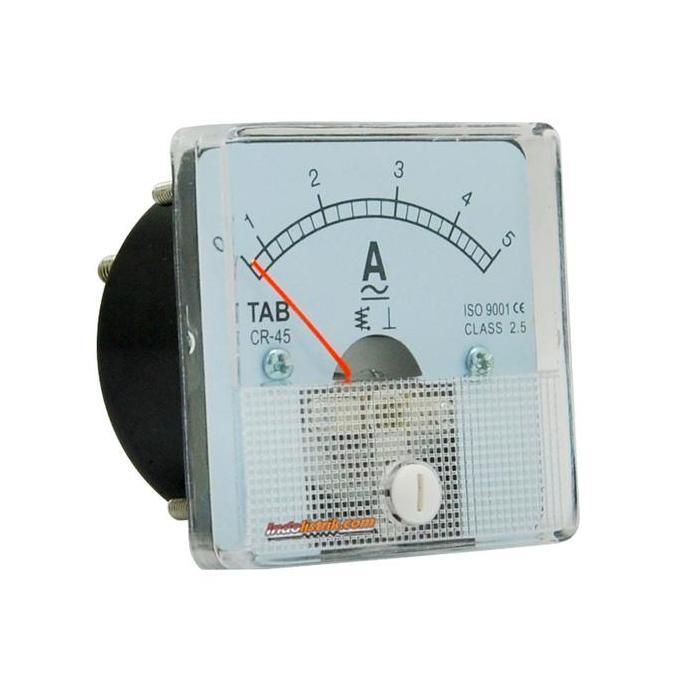 Promo Ampere Meter Analog Ac / Dc 5 A Cr45 Direct Tab Cod