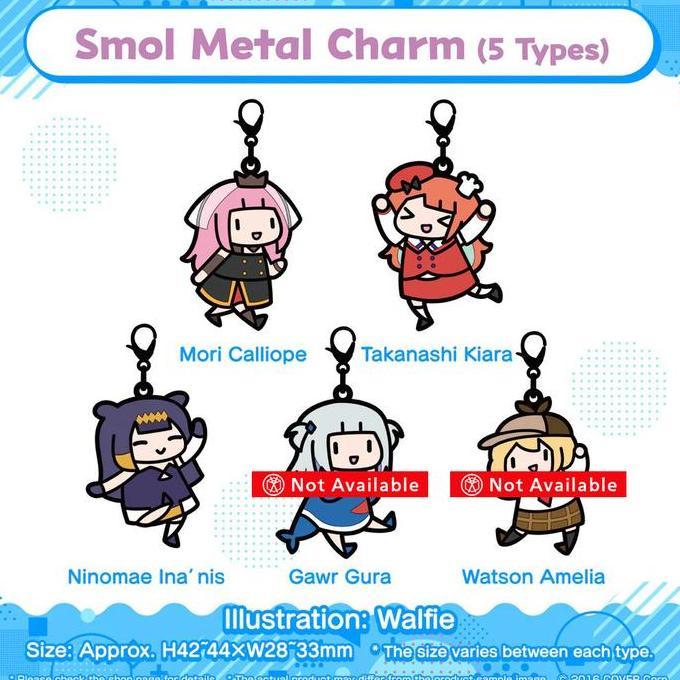 Ready hololive -  English -Myth- Smol Merchandise Metal Charm