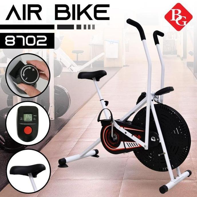 DEAL TERBAIK - BG SPORT SEPEDA STATIS BEROLAHRAGA DI RUMAH AIR BIKE 8702 mesin kebugaran sepeda  gym