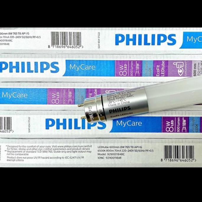 Raizo- Lp. Tl Led Ecofit 8 Watt Philips Putih