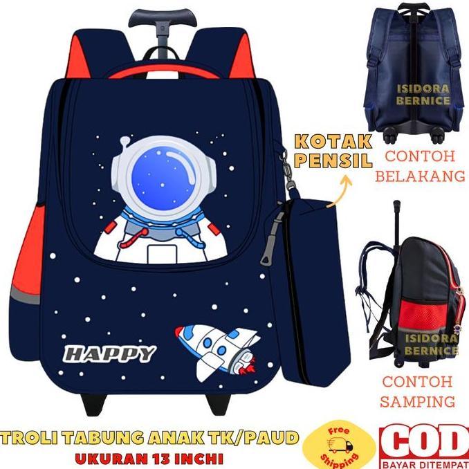 TERMURAH - PTASI TAS TROLI ANAK TK PAUD TAS TROLI ANAK LAKI LAKI TAS TROLI ANAK PAUD CEWEK UNICORN A