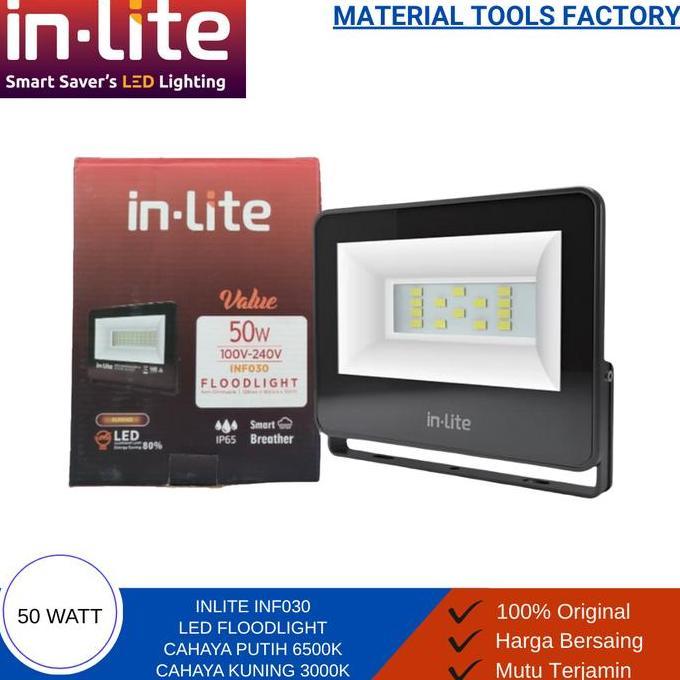 Raizo- Lampu Sorot Taman In-Lite 50 Watt - Lampu Flood Light Inlite Inf030