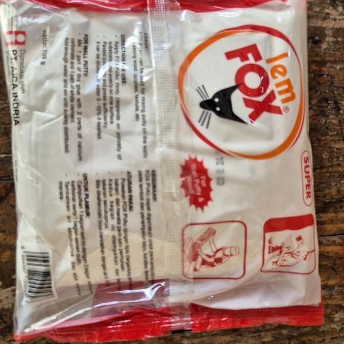 Ready lem fox bungkus merah 700gram / fox merah 700 gram. lem putih/ lem kayu