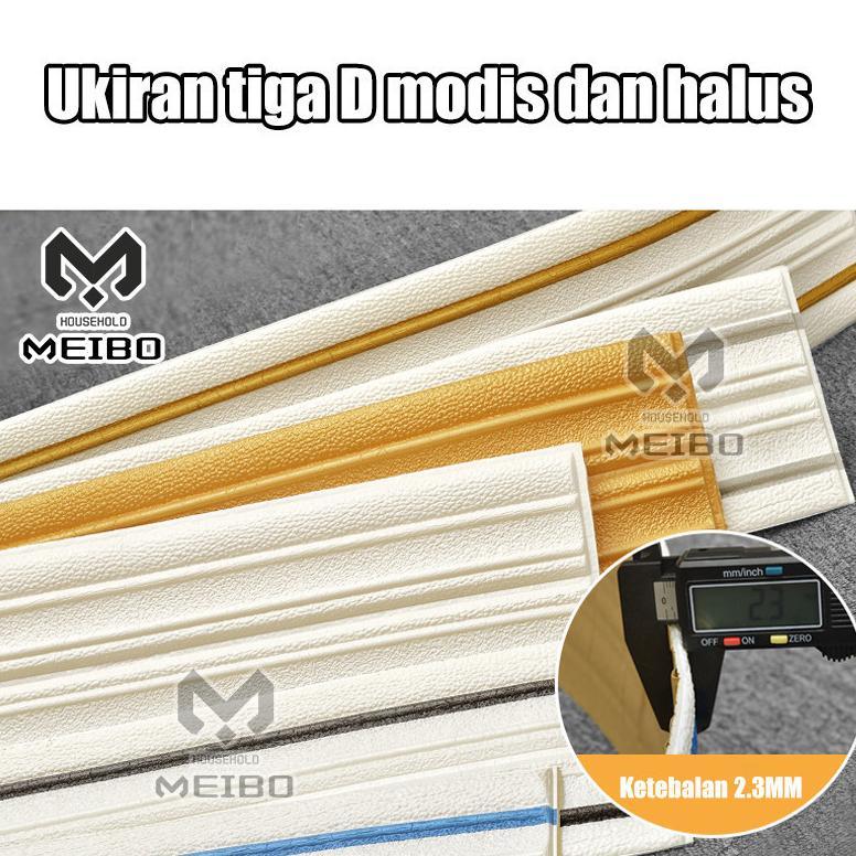 100% AMAN WALPAPER LIST STIKER DINDING PANJANG 2.3METER / WALLPAPER FOAM LIST FOAM 3D / LIST WALL BO