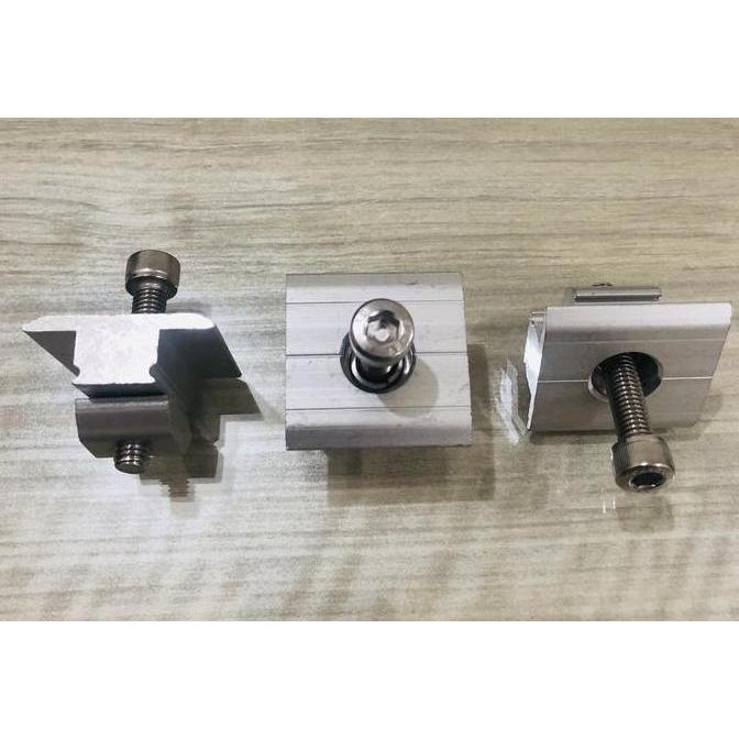 Mid Clamp Mounting PV Solar Panel Surya Mid Klem Inter Clamp 30mm 35mm