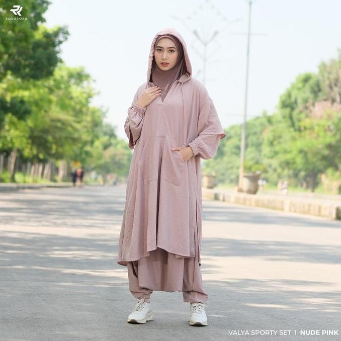 ROKUROKU.ID | Setelan Olahraga Muslimah Valya Sport Set All Size