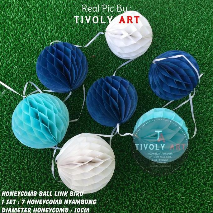 Honeycomb Ball Link Biru / Honey Comb Link Biru