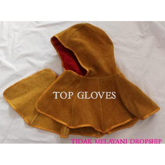 Topi Safety Kulit - Leather Welding Cap - Welding Hood - Kerpus Proyek