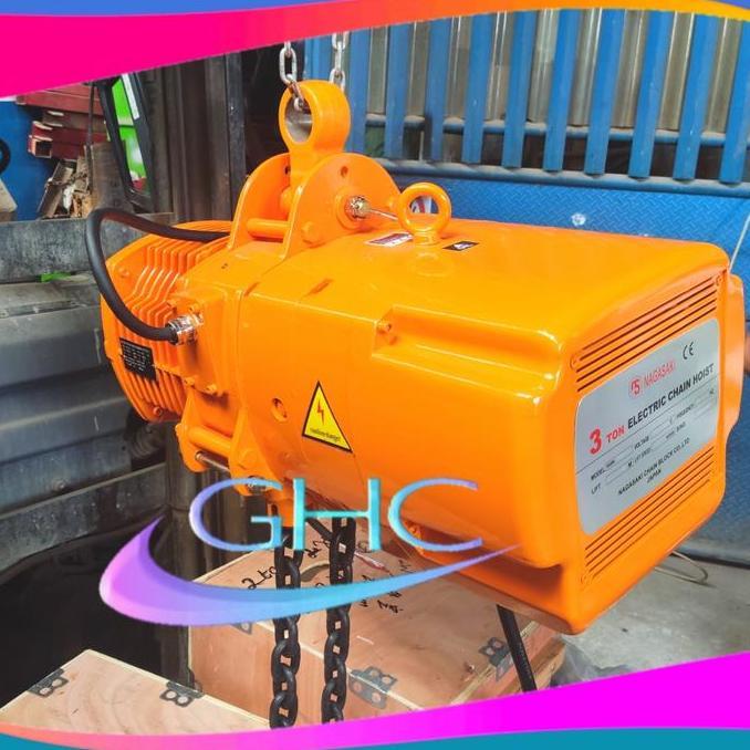 QURYGHANZ Electric Chain Hoist 3 Ton 15 Meter NAGASAKI Electrik hoist