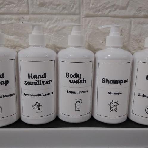 STICKER LABEL BUMBU DAPUR AESTHETIC/PANTRY/LAUNDRY (STICKER AJA) MOTIF