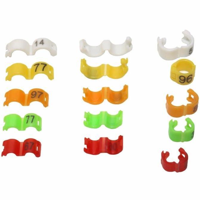Ring Kaki Burung Pleci Kolibri Model Jepit 2.7MM Ring Bird Clip Number murah