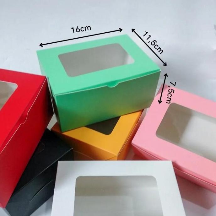 Dus Kue Snack box Kotak Brownies Bolu Cake Ogura JENDELA