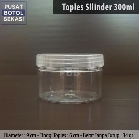 TOPLES PLASTIK 300ML JAR SERBAGUNA