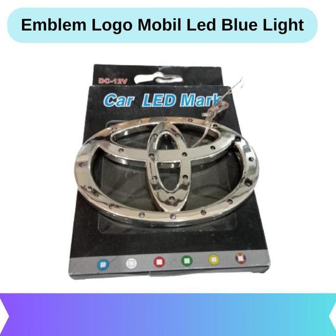 QARACK Emblem Logo Mobil Led Blue Light