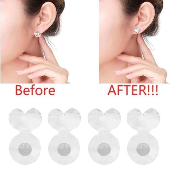 TWOVAN 12 Bauh Premium Pantat Anting Silikon Stopper Penutup/Penahan/Bantalan Anting Tusuk