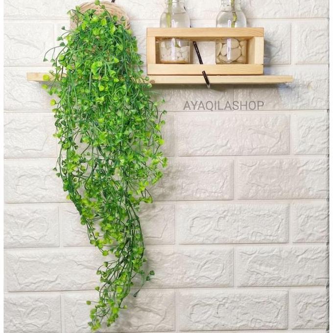 1 Set Pot Daun Rambat / Tanaman juntai / Pajangan Rak Dinding Aesthetic /Artificial Large Lily Of Va