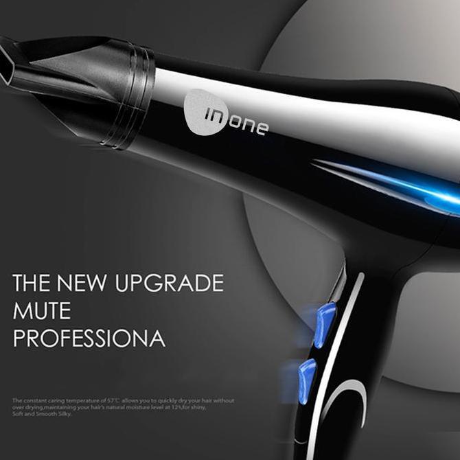 Terviral Inone Hairdryer Rambut Warna Ungu Lilac Ion Blueray 850W Pengering Rambut Bergaransi Dryer 