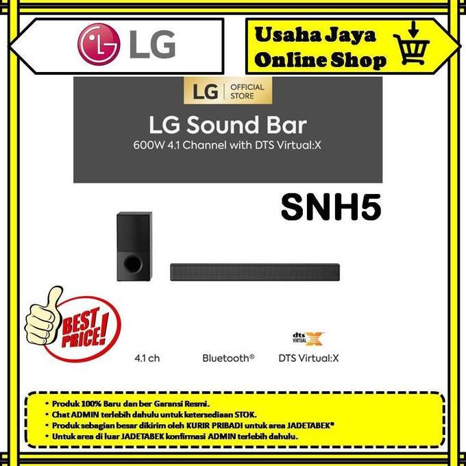 SOUNDBAR LG SNH5 600 W 4.1 CH | BLUETOOTH | DTS VIRTUAL X