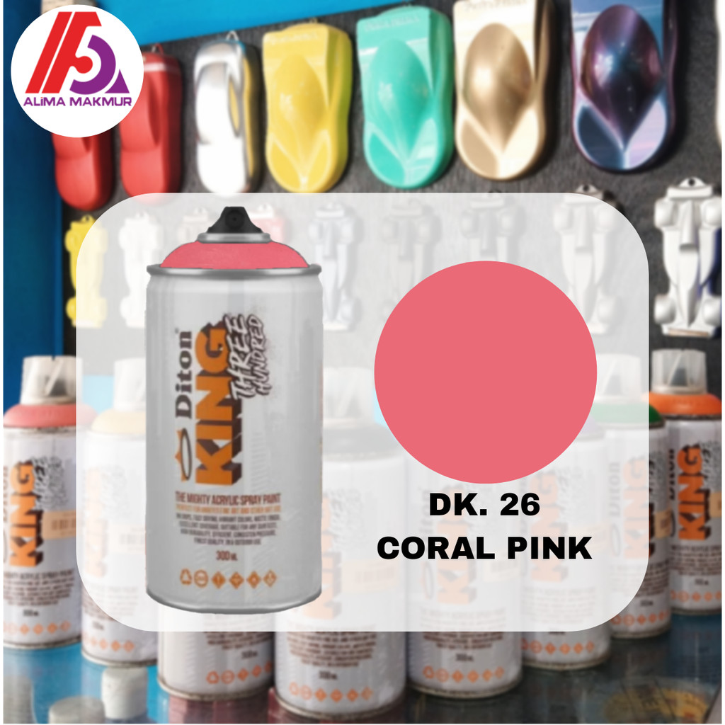 Diton King DK26 Coral Pink 300cc / Pilok Diton King Pink