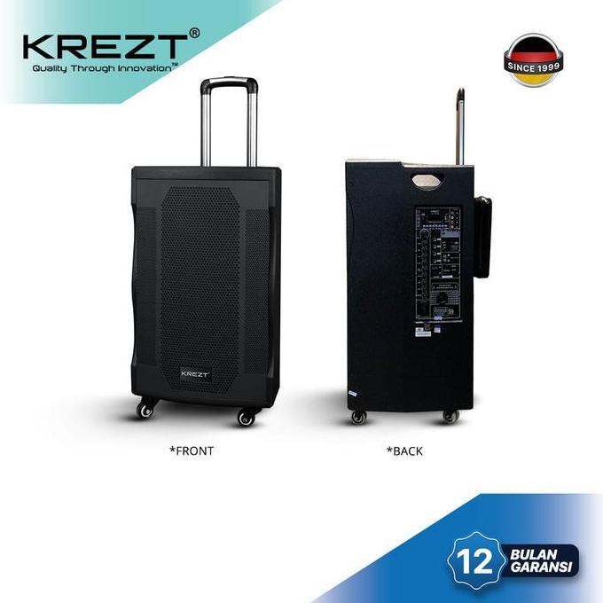 KREZT PORTABLE PA AMPLIFIER WAS-P20015C 3-WAY SPEAKER 15 INCH & OTG UNTUK LIVE STREAMING
