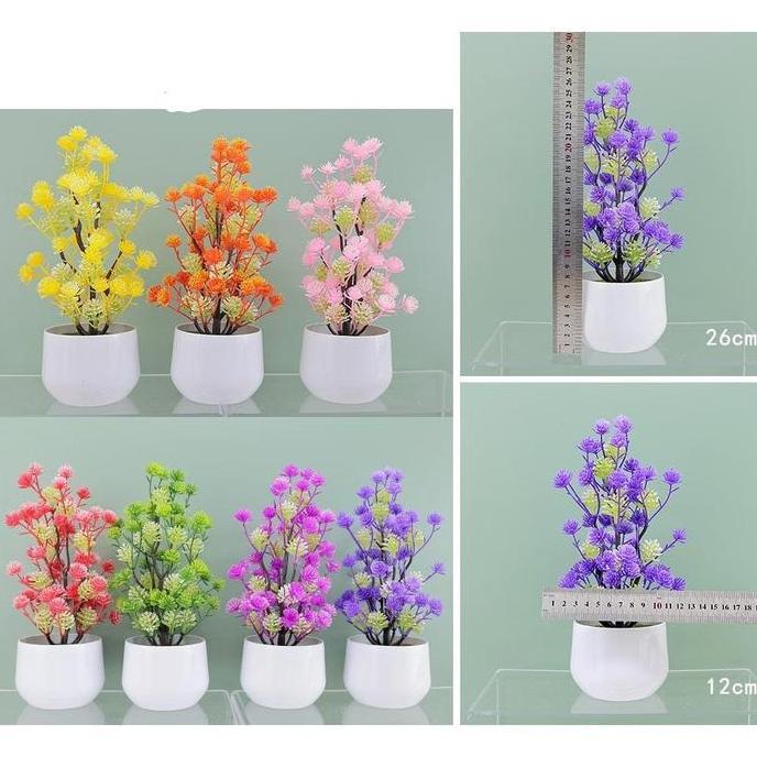 Tanaman Hias Bunga Bonsai Camelia / Bunga Hias Artificial / Tanaman Bunga Plastik Camelia bonsai  pl