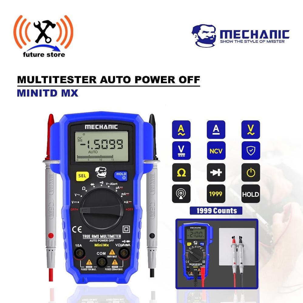 Mechanic MINITD MX Multitester Digital Original - Multitester Auto Power Off - Multitester Teknisi