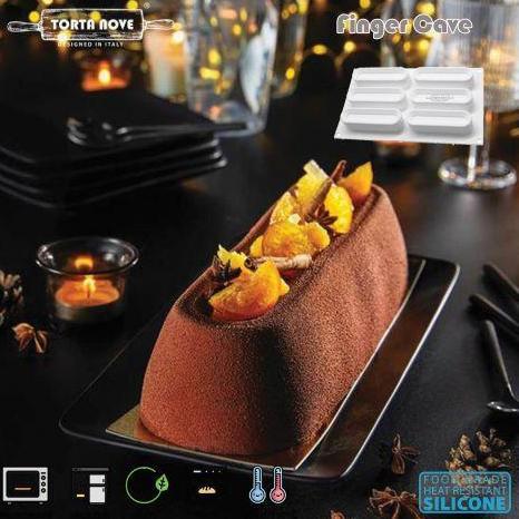 Cetakan kue kering eclair Choux Finger Cetakan silikon coklat tartlet MS