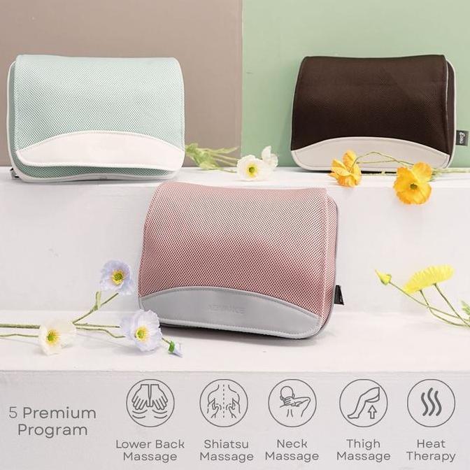 Bantal Pijat Advance Portable Neo Neck Cushion 3 Therapy Punggung Leher Terapi Tubuh Elektrik Pijit 