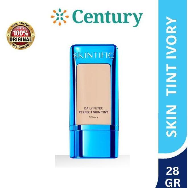Skintific Daily Filter Perfect Skin Tint 02 Ivory 28gr / Kosmetic / Perawatan Wajah / Tint/Foundatio
