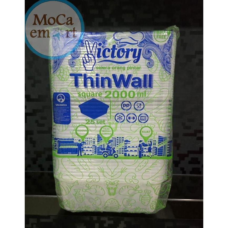 Thinwall 2000ml / Food Container 2000ml / Kotak Makanan 2000ml