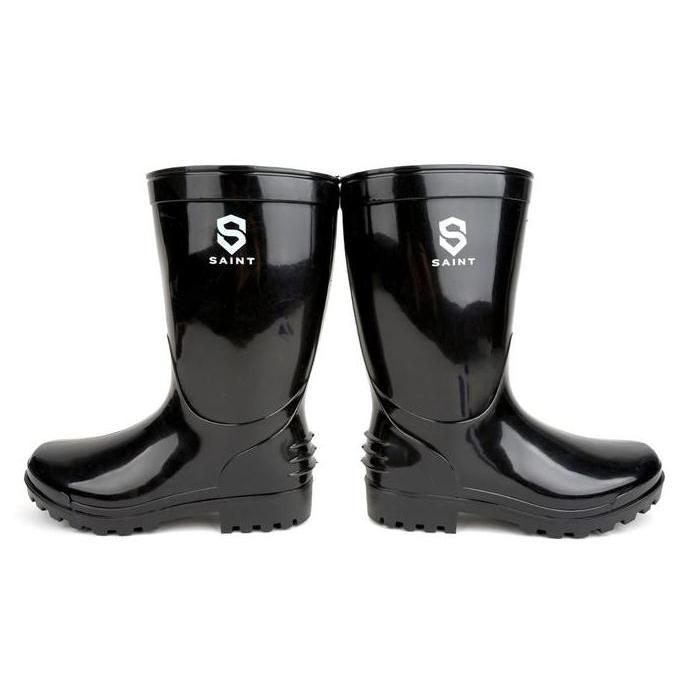 Sepatu Boot Pendek SAINT ASCO Hitam Boots Karet Lentur Anti slip & air JS