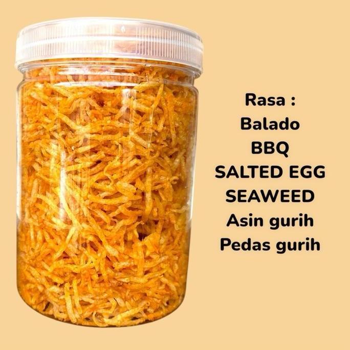 Kentang Mustofa / Kentang Serut Crispy 1 Toples 800 Ml Food  Makanan Cemilan