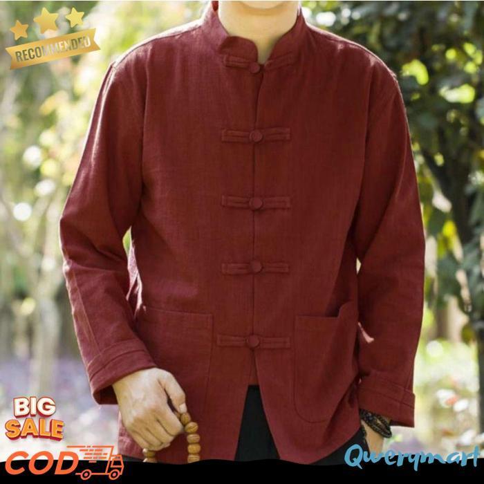 Kkm Koko Cheongsam Baju Pria Lengan Panjang Update Modern Terbaru