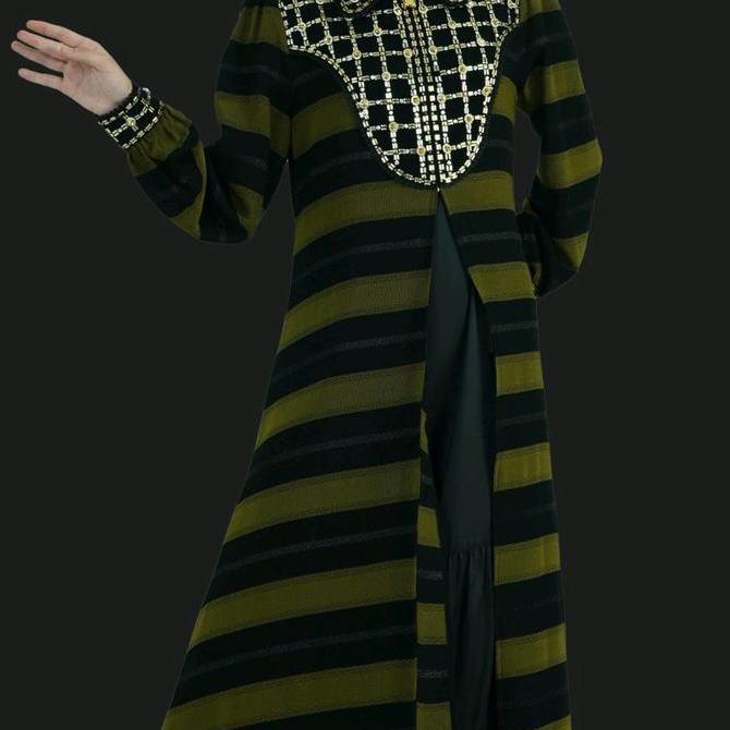 [NEW] A3834 - Abaya Hikmat Fashion Original set Hijab