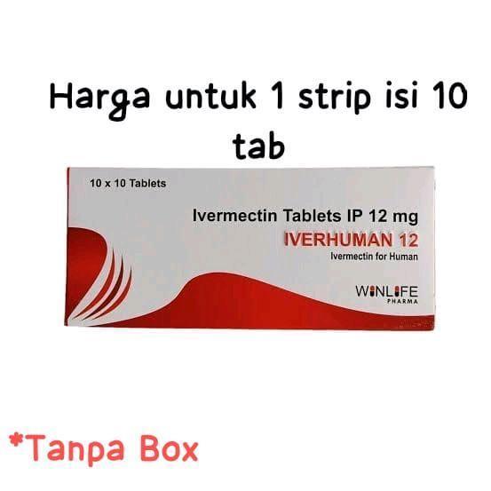 Ivermectin Invermectin Cacing Kutu Parasit Scabies 1 Strip Isi 10 Tab New