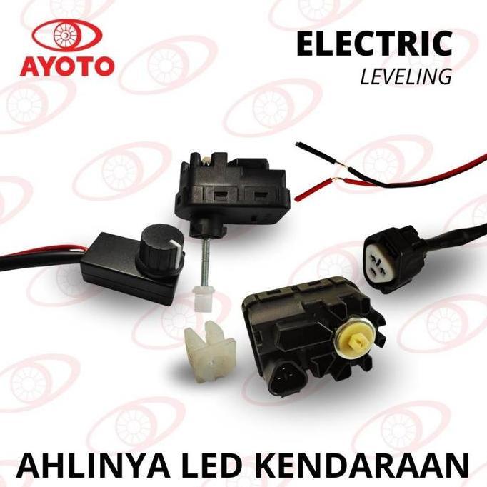 Promo Elektrik Auto Leveling Ayoto Full Set Led Projie Motor Mobil Motorcycle Cod