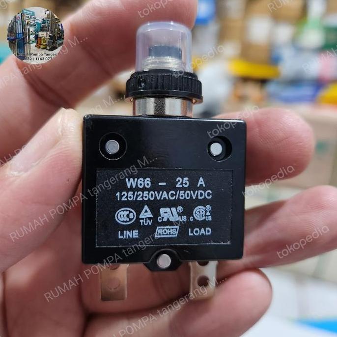 HIGH QUALITY OVERLOAD POMPA SATELIT 25 AMPER SWITCH PROTECTOR POMPA SATELIT