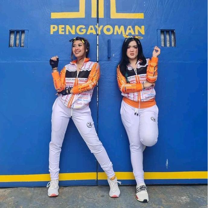 Baju Senam Berkualitas Sxb Sport Nouvalen Jaket And Jogger Wanita