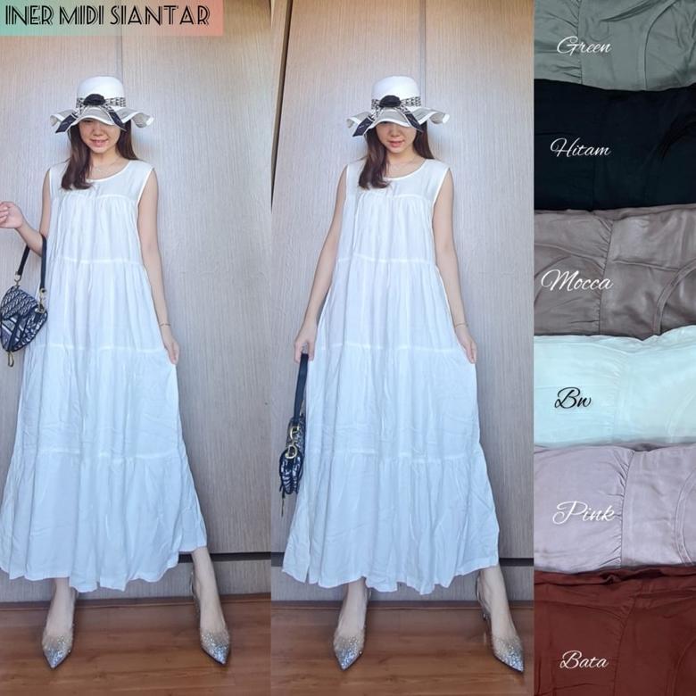 Iner Midi Siantar / Inner Rayon Twill Midi Dress Siantar - Warna Spesial Ramadhan