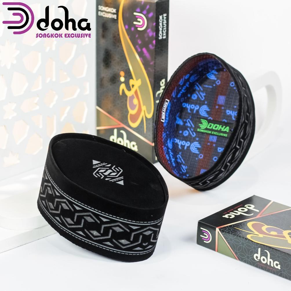 hot deals peci songkok hitam motif batik lurus 3d exclusive bahan bludru premium original by doha