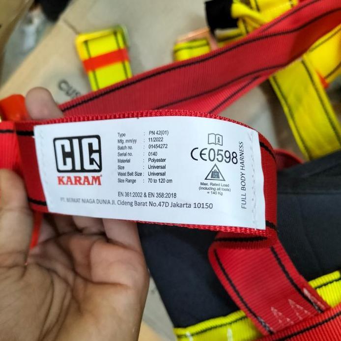 Ready Karam PN 42 Full Body Harness CIG / Safety Belt Karam - PN42