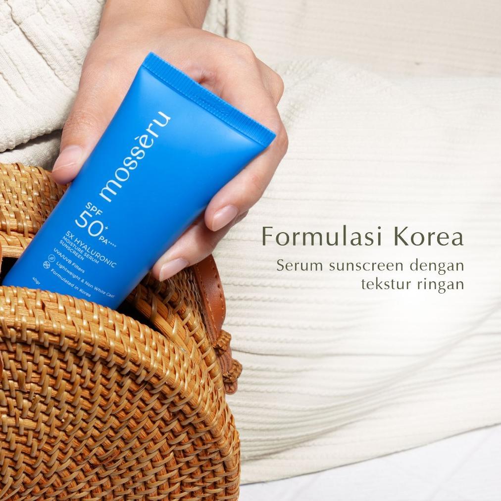 Mossru Special Basic Bundle Skincare | Paket Skincare | Moisture Serum Sunscreen Spf 50 Pa++++ | 5X 
