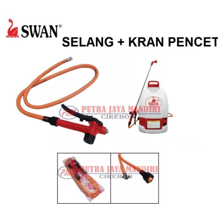 Swan Selang + Kran Pencet - Kran Pencet Dan Selang Untuk Tangki Semprot