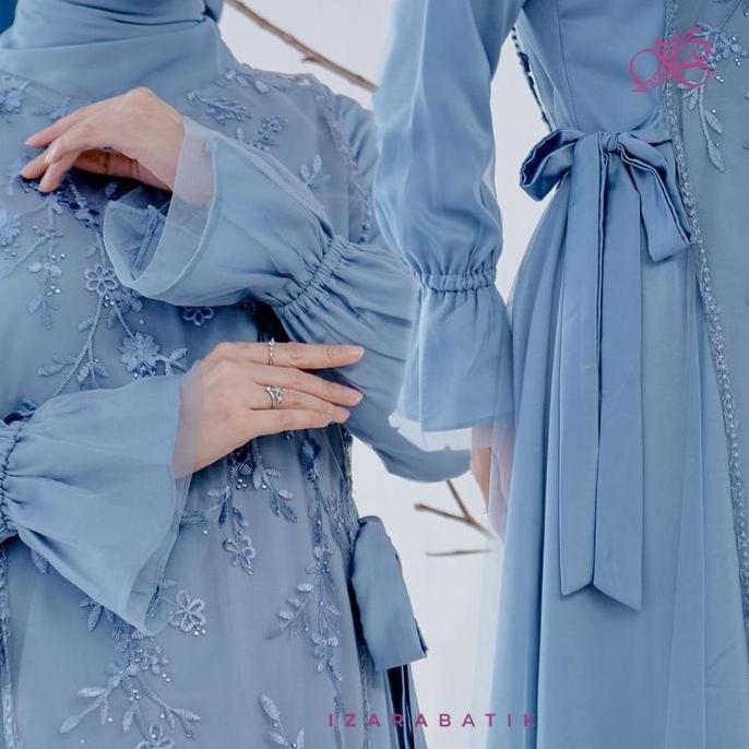 READY ( Family Set Amira Denim - Raya Collection Izarabatik ) Baju Sarimbit Lebaran 2025 Keluarga Mu