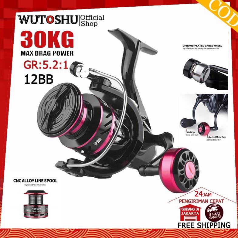 BESTPROMO REEL DAIDO WUTOSHU REEL PANCING METAL HB 2000 3000 4000 6000 7000 12BB MAX DRAG 30KG DAIDO