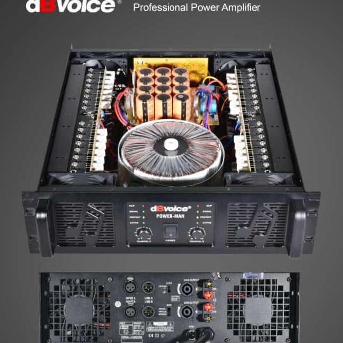 Murah Power Amplifier Dbvoice Power Man Class Gb Db Voice Garansi 1 Tahun
