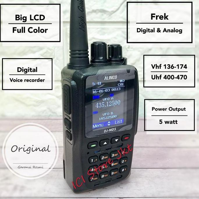 Sale Ht Alinco Dj Md5 / Alinco Dj Md5T / Ht Alinco Dmr Garansi Resmi Walkie Talkie