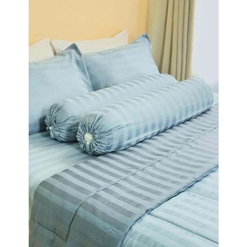 New Bedcover Set Salur 1 Set Bed Cover Motif Salur Berbagai Macam Warna Ukuran 90X200 120X200 160X20